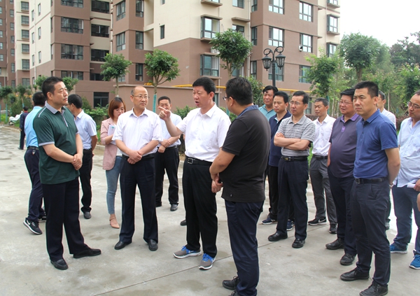 省建设厅党组书记,厅长苏海明调研五建集团棚改项目